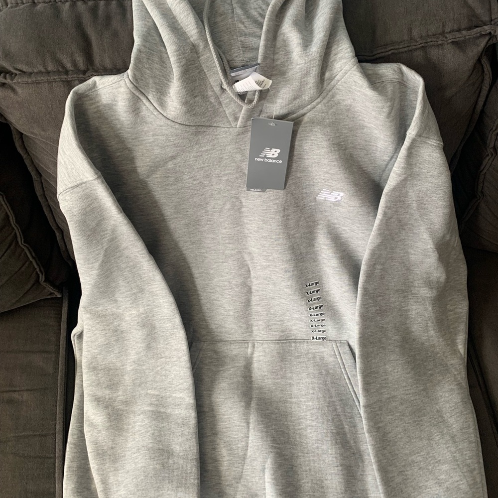 New Balance Light Gray Hoodie
